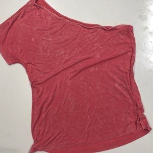 Pink off the shoulder top